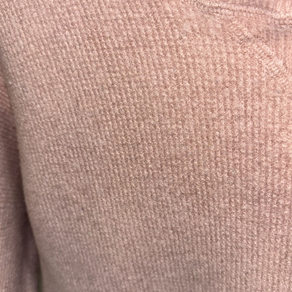 Madewell 100%Cashmere Women's cropped Sweater rosepink 3/4 sleeves - Picture 6 of 12
